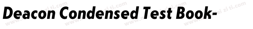 Deacon Condensed Test Book字体转换
